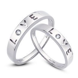 Fedi Nuziali Love for Ever & Essential - Oro Bianco e Diamante