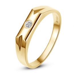 Fede Donna - Oro giallo 2.06gr - Diamante 0.032ct