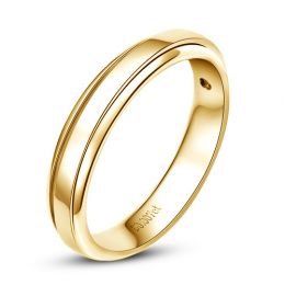 Fede Nuziale da Uomo Adam - Oro Giallo 18kt  e Diamante