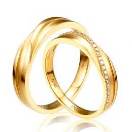 Fedi Nuziali Extase & Eolas - Oro Giallo 18kt e Diamanti