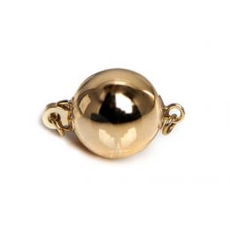 Chiusura Bolla. Palla liscia 7mm - Oro giallo 14kt