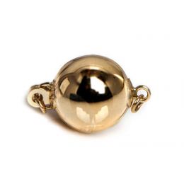 Chiusura Bolla. Palla liscia 8mm - Oro giallo 14kt. 