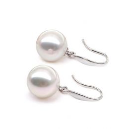 Orecchini Pendenti Koyuki - Perle Akoya Bianche 7.5/8mm GEMMA - Gancetti Oro Bianco