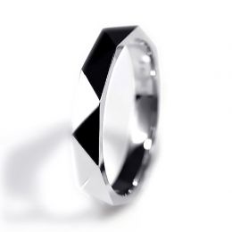 Anello Uomo Triangulaire - Plaino Finitura Lucida
