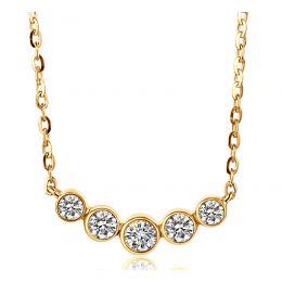 Collana Ciondolo Quintessenza - Oro Giallo & Diamanti 0.26ct | Gemperles