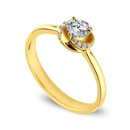 Anello di Fidanzamento Composto Le Tourbillonnant - Oro Giallo e Diamanti | Gemperles