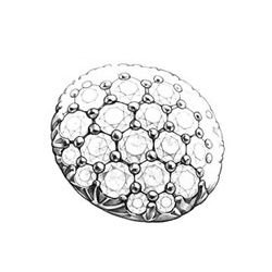 Anello di Fidanzamento Fiocco - Oro Bianco & Rubini Birmani