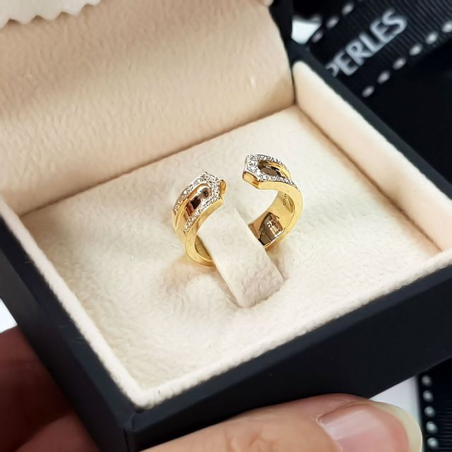 Fede Nuziale da Donna Otsara - Oro Giallo 18kt, Diamanti