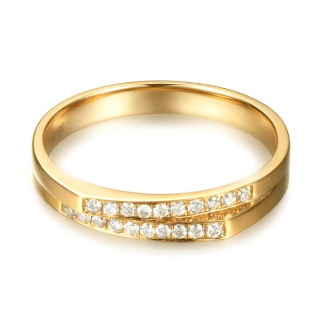 Fede Donna - Oro giallo 2.60gr - Diamanti 0.095ct