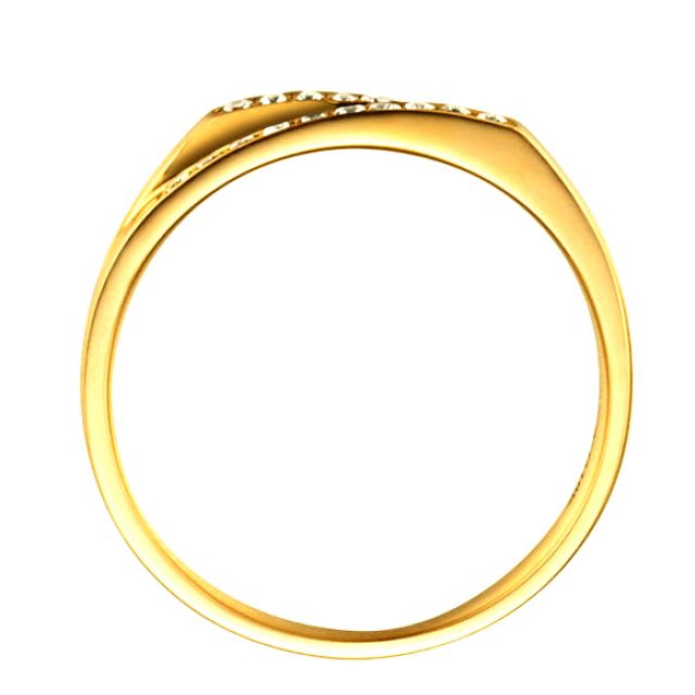 Fede Donna - Oro giallo 2.60gr - Diamanti 0.095ct