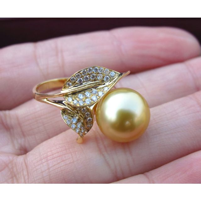 Anello Jasmin - Perla dei Mari del Sud Gold e Oro Giallo