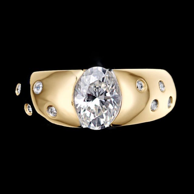 Anello Uomo Spencer - Oro giallo 18k & Diamanti 0.84ct | Gemperles