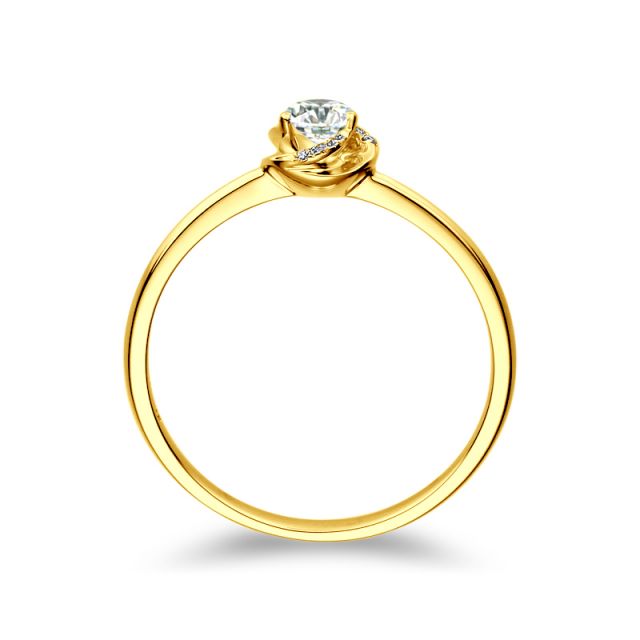 Anello di Fidanzamento Composto Le Tourbillonnant - Oro Giallo e Diamanti | Gemperles