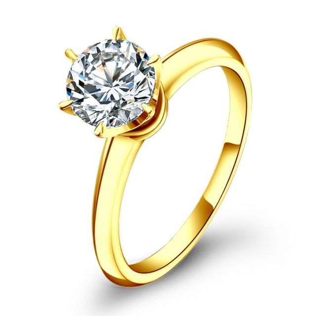 Anello di Fidanzamento Timeless - Diamante Solitario & Oro Giallo | Gemperles