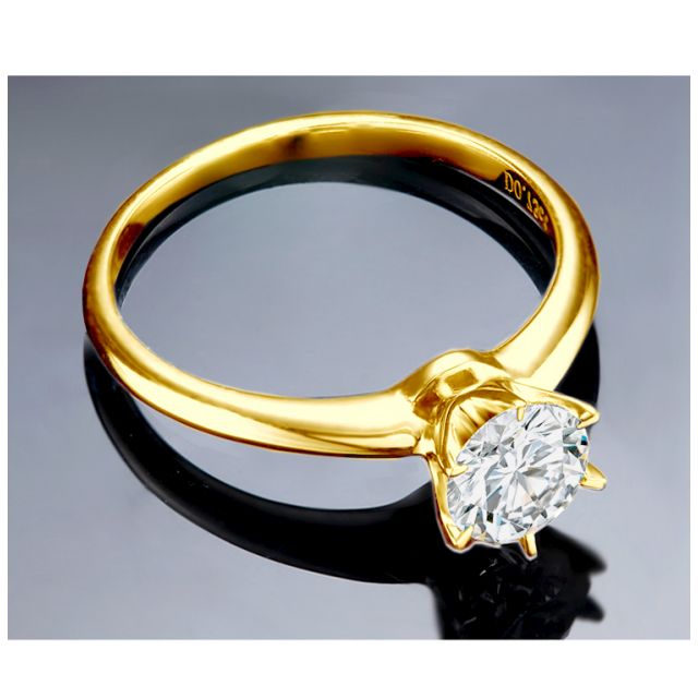 Anello di Fidanzamento Timeless - Diamante Solitario & Oro Giallo | Gemperles