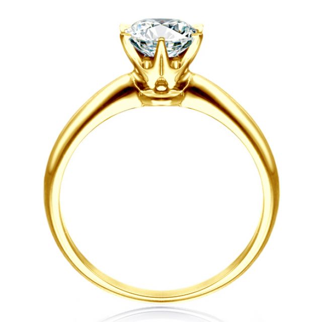 Anello di Fidanzamento Timeless - Diamante Solitario & Oro Giallo | Gemperles