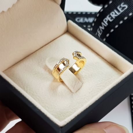 Fedi Nuziali Otsara & Martin  - Oro Giallo 18kt, Diamanti