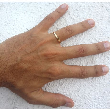 Fede Nuziale Classica Allan Oro Giallo - Matrimonio Uomo