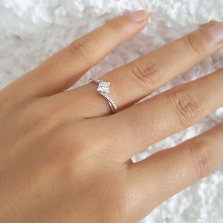 Anello di Fidanzamento Pericle -  Platino & Diamanti | Gemperles