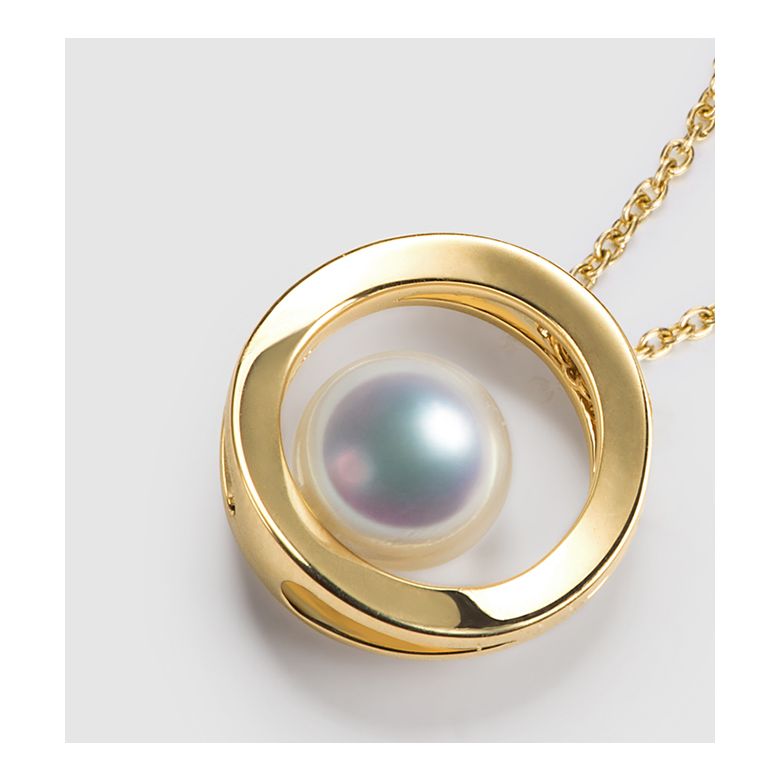 Ciondolo Himiko - Oro Giallo 18kt e Perla Akoya - 2