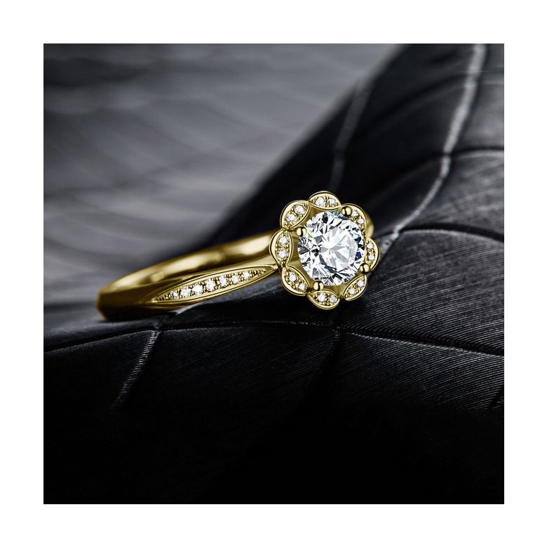 Anello solitario con diamante in oro giallo - Jasmin Étoilé - 4