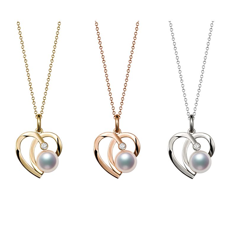 Ciondolo Chiaky - Oro Giallo 18kt, Diamante e Perla Akoya - 6