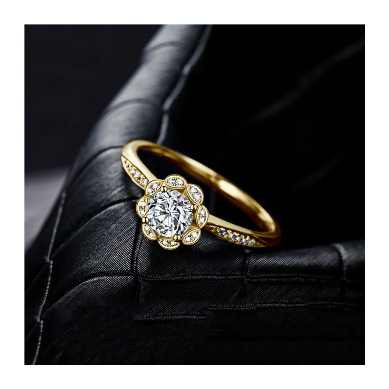 Anello solitario con diamante in oro giallo - Jasmin Étoilé - 6