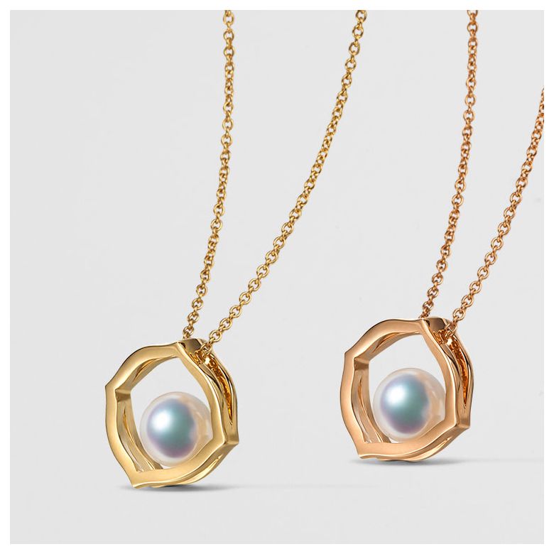 Ciondolo Coco - Oro Giallo 18kt e Perla Akoya - 6