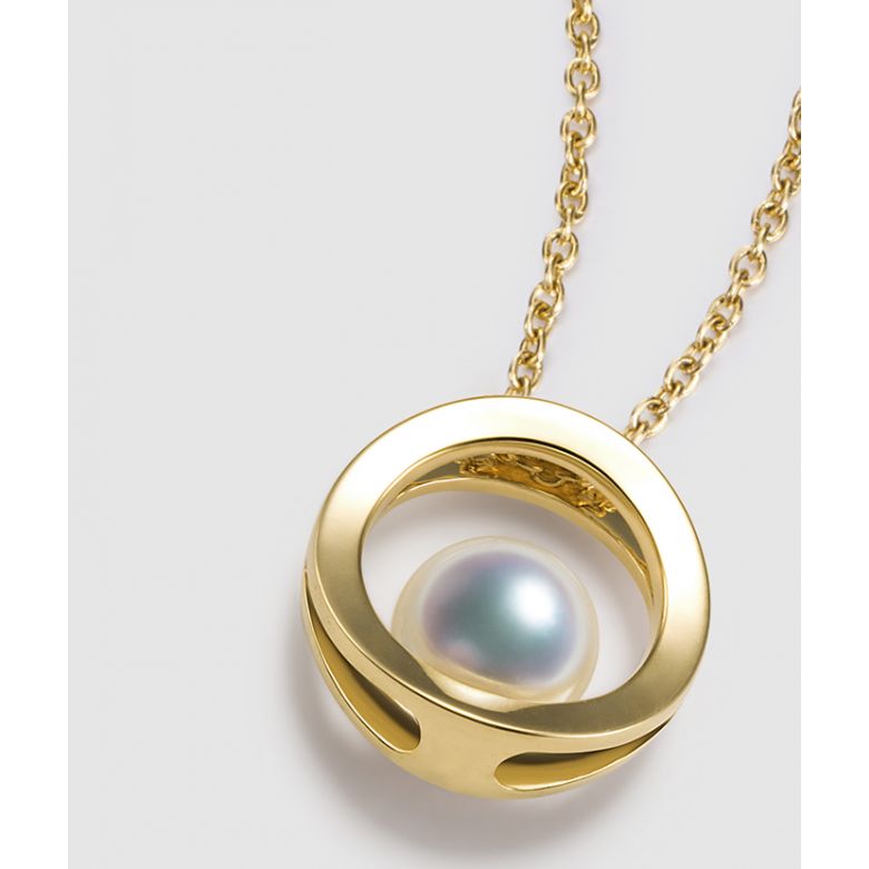 Ciondolo Himiko - Oro Giallo 18kt e Perla Akoya - 5