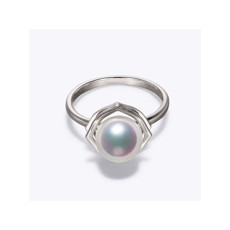 Anello Coco - Oro Bianco e Perla Akoya Giappone - 3
