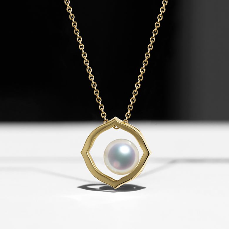 Ciondolo Coco - Oro Giallo 18kt e Perla Akoya - 7