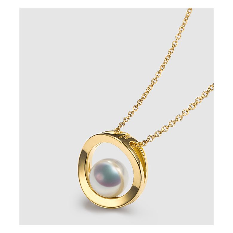 Ciondolo Himiko - Oro Giallo 18kt e Perla Akoya - 8
