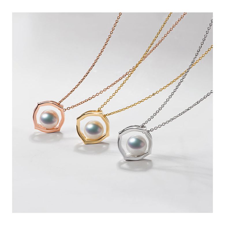 Ciondolo Coco - Oro Giallo 18kt e Perla Akoya - 10