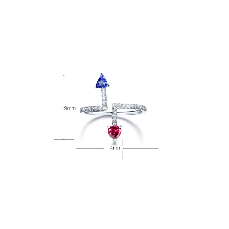 Bague Autre moi. Or blanc, diamants, Saphirs - 7