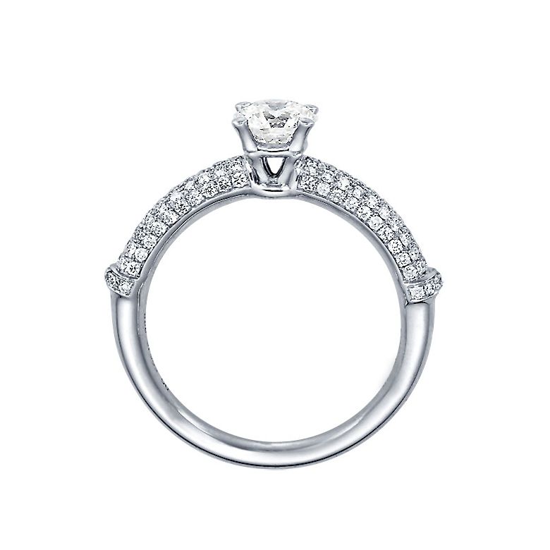 Anello di Fidanzamento Donna Bambù Prestigio - Oro Bianco & Diamanti VS/G | Gemperles - 3