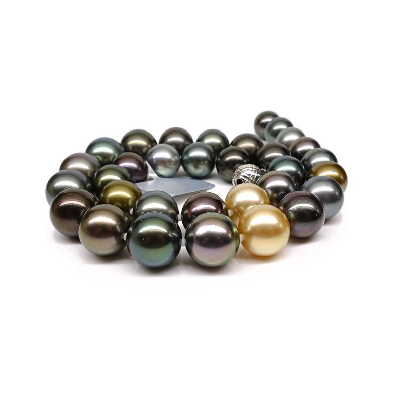 Collana Louis Philippe - Perle Coltivate Miste di Tahiti e Filippine - 1