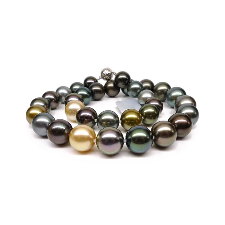 Collana Louis Philippe - Perle Coltivate Miste di Tahiti e Filippine - 2