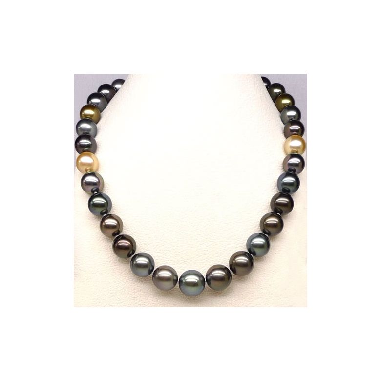 Collana Louis Philippe - Perle Coltivate Miste di Tahiti e Filippine - 4