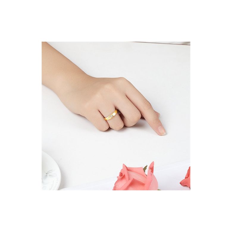 Fede Nuziale da Donna Chanson d’Automne - Oro Giallo, Diamante - 7
