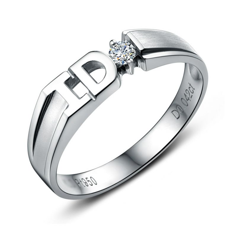 Fede Nuziale I Do - Anello Da Donna in Oro Bianco e Diamante - 1