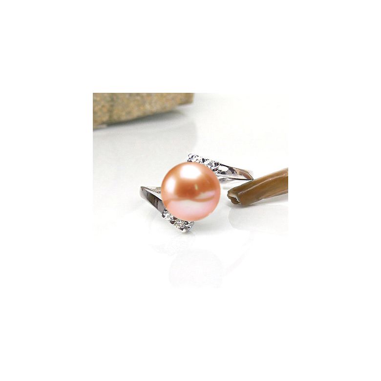Anello Cyrano - Oro Bianco 18kt e Perla d'Acqua Dolce - 6