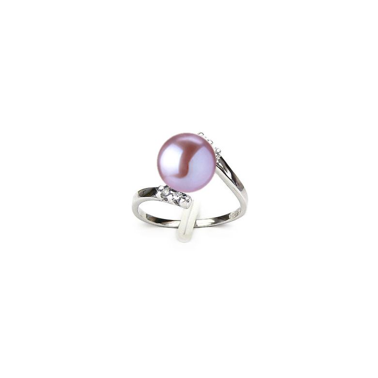 Anello Cyrano - Oro Bianco 18kt e Perla d'Acqua Dolce - 7