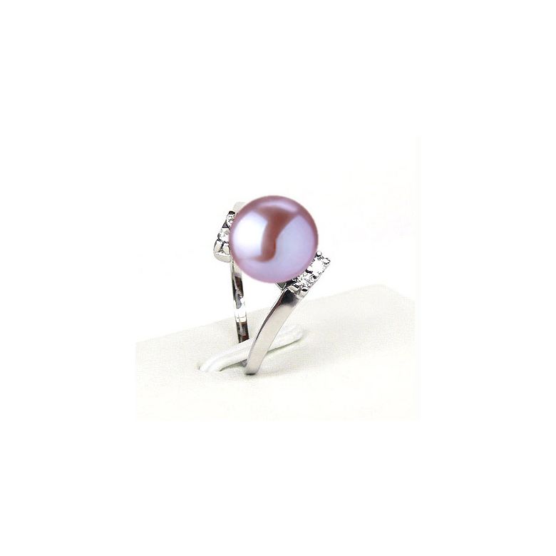 Anello Cyrano - Oro Bianco 18kt e Perla d'Acqua Dolce - 8