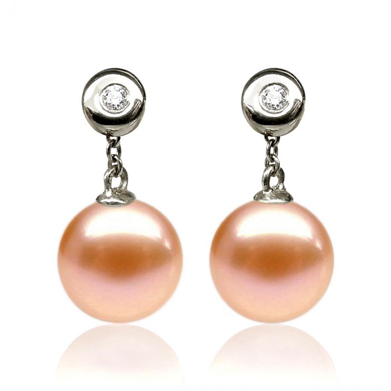 Orecchini Albrizzi - Perle d'Acqua Dolce Bianche, Oro Bianco - 5