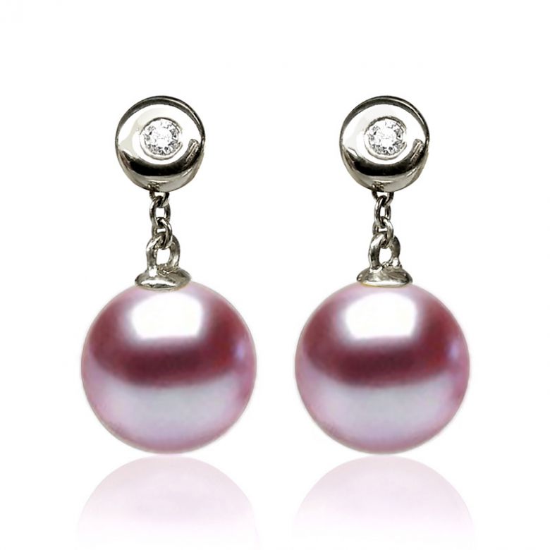 Orecchini Albrizzi - Perle d'Acqua Dolce Bianche, Oro Bianco - 8