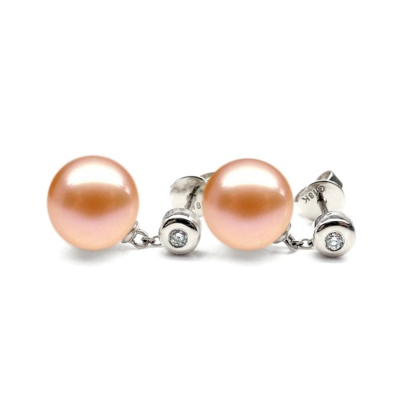 Orecchini Albrizzi - Perle d'Acqua Dolce Bianche, Oro Bianco - 7