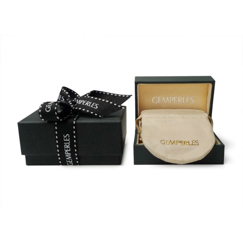 Orecchini Bastet - Perle Acqua Dolce Nera, Monachella Oro Giallo - 3