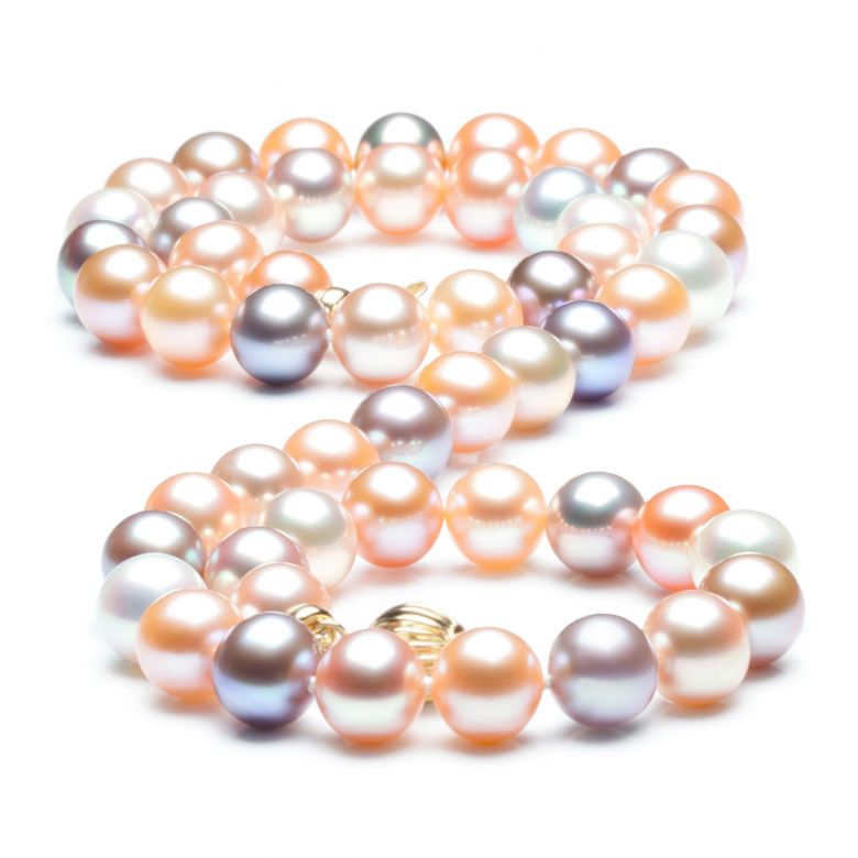 Collana Chorus  - Perle d'Acqua Dolce Miste - 7.5/8mm, AAA - 1