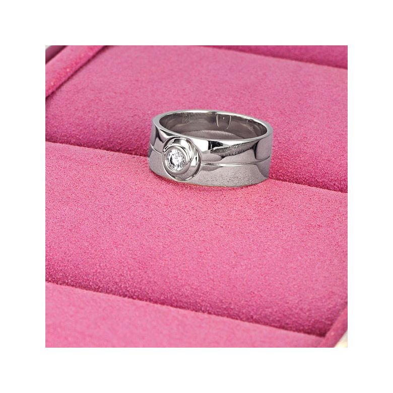 Anello da Uomo in Oro bianco 18 carati. Anello con diamante | Octave - 5