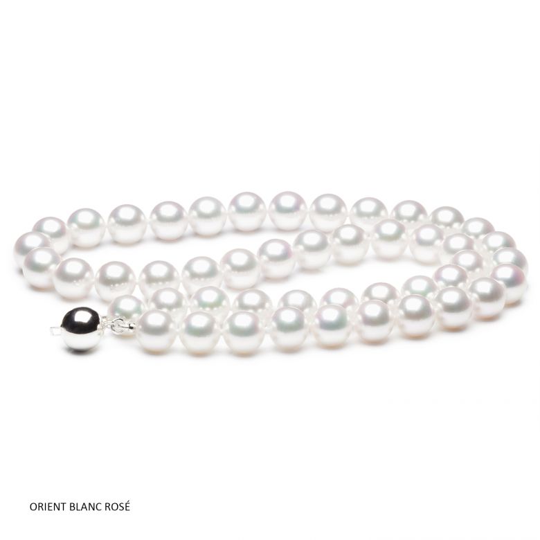 Collana Chizuka - Perle Akoya Bianche Giappone - 7.5/8mm, AAA - 2